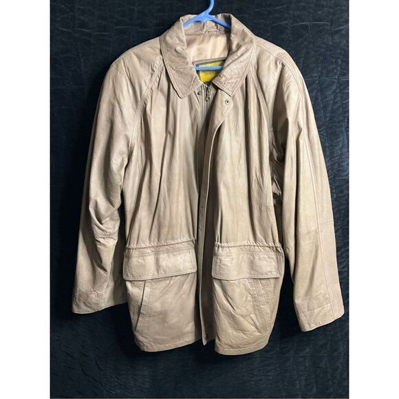 Michaelangelo size 50 (XL) leather jacket vintage - Picture 2 of 10